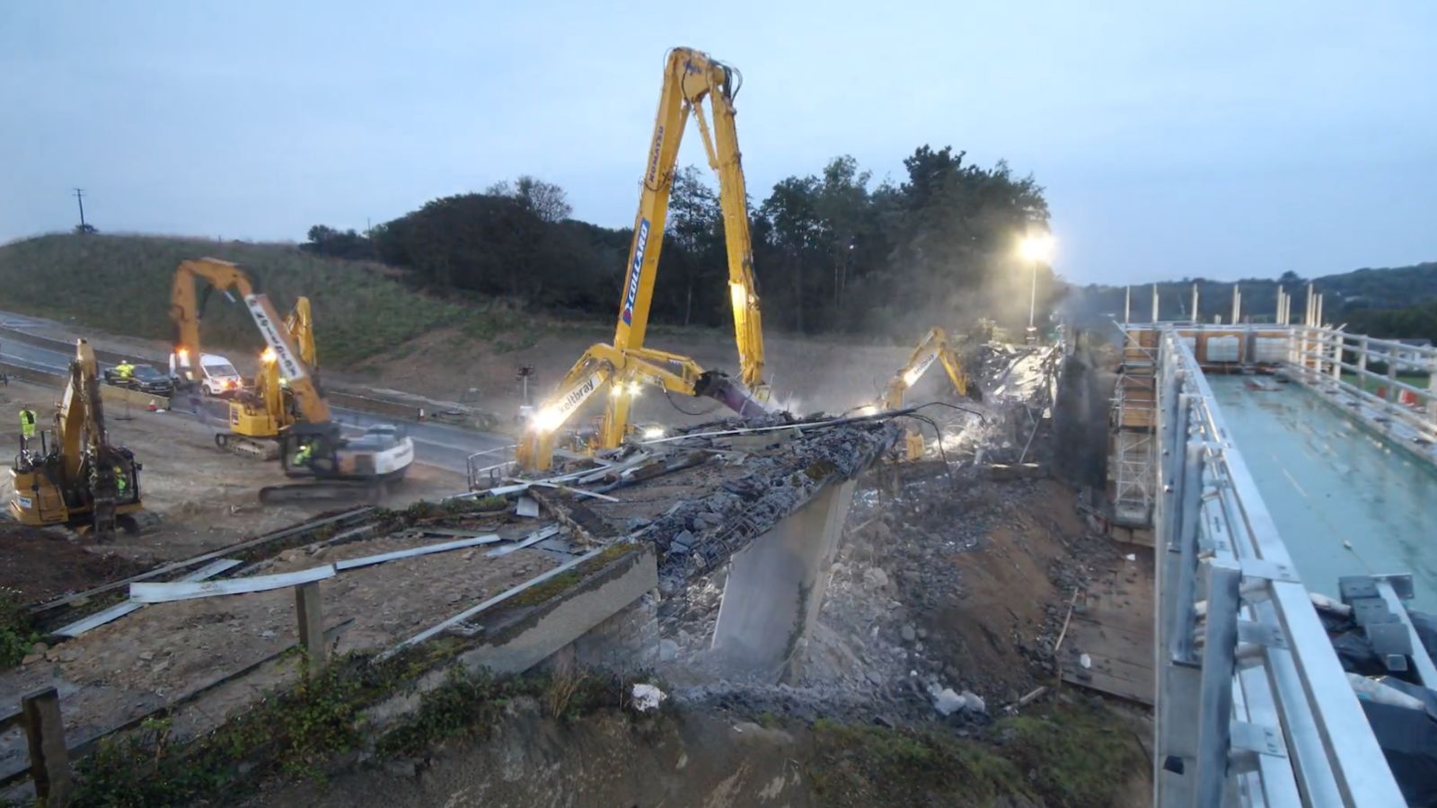 bridge demolition