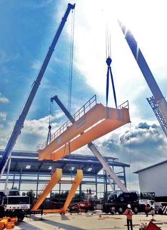 Gantry crane dismantling