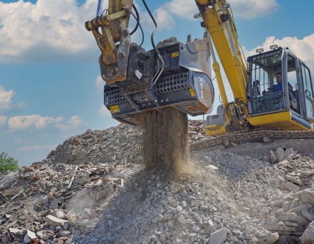 Concrete crushing